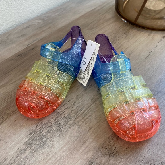 NWT GAP Rainbow Jelly Sandals 6T - Picture 7 of 10